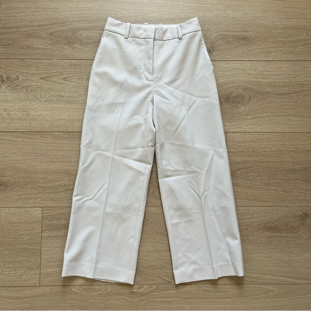 Aritzia Babaton The Agency Pant Light Beige Trousers